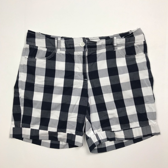 Tommy Hilfiger Pants - Tommy Hilfiger Navy / White Plaid Bermuda Shorts 8